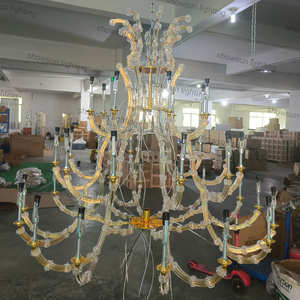 Villa grande lustre Europeu cristal duplex sala lâmpada escadaria lustre de luxo hotel lobby extra grande lustre - Product Image 3