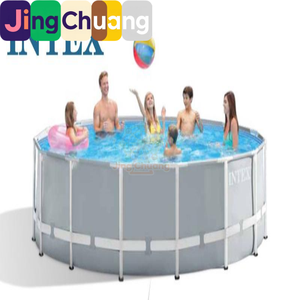 JingChuang26732 <span class=keywords><strong>Piscine</strong></span> ronde <span class=keywords><strong>pour</strong></span> enfants et adultes, avec support de tuyaux, épaissie, <span class=keywords><strong>pour</strong></span> usage domestique et extérieur - Product Image 2