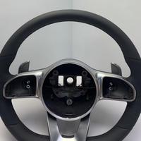 Volant en cuir et fibre de carbone forgée pour Mercedes-Benz C200/CLS/ML/CLA/GLC - Adaptation universelle pour mise à niveau et modernisation