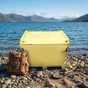 300L Suppliers Factory LLDPE PU Large Capacity Cold Chain Fish Bin Insulated Fish <strong>Box</strong> for Seafood Fishing - Product Image 5