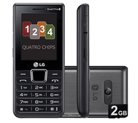 Teléfono con Teclado para LG A395, Teléfono con Función Quad Sim, 4 Tarjetas Sim, Mp3, FM, GSM, 2G, Teléfono Móvil con Botones Grandes, Teléfono Celular de Alta Calidad