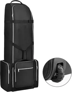Sports Fan Golf Club trolley Bags Golf Travel Case for Airlines padded golf club travel bag with wheels