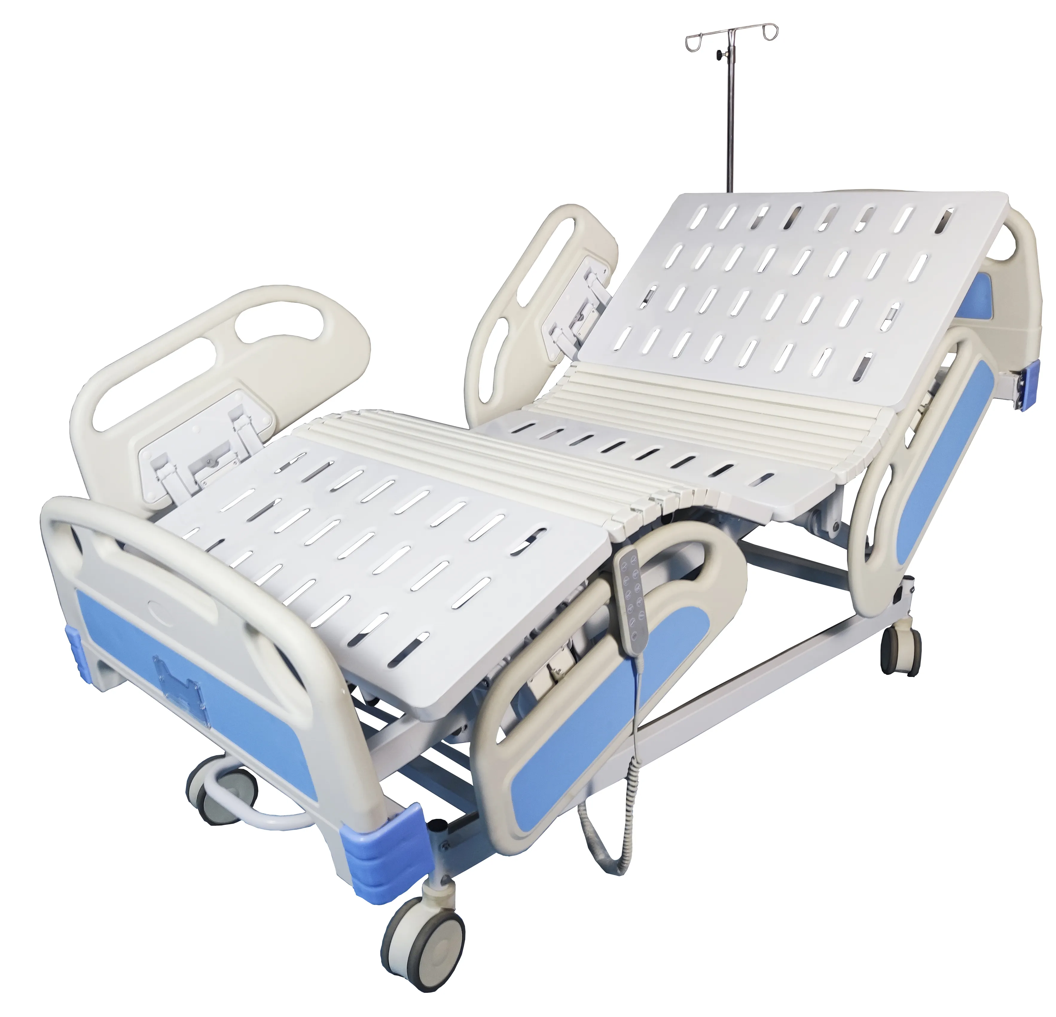 الأكثر مبيعًا 5 معدات متعددة الوظائف آلية مستشفى المريض المريض التلقائي كهربائي مع السكك الحديدية الجانبية البلاستيكية
