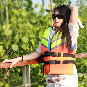 เสื้อชูชีพสีสันสดใสสำหรับผู้ใหญ่ ประเภทที่ 3 แบบหนา ปรับได้ สำหรับการล่องแก่งและกิจกรรมกลางแจ้ง - Product Image 1