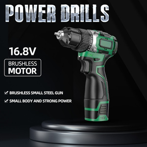 18V Hoogwaardige Draadloze Oplaadbare Draadloze Power Boormachines Borstelloze Set Kit Plastic Doos Hebei Impact Boor Huishoudelijke <span class=keywords><strong>10</strong></span> Sets - Product Image 4