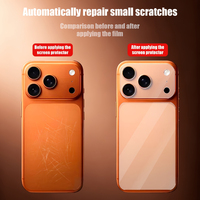Film de protection pour iPhone 17 ProMax : Protection d'objectif caméra PET + Film arrière, protecteur d'écran flexible anti-rayures, surface mate transparente pour téléphone