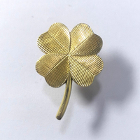 Poignées décoratives de luxe en laiton, motif trèfle à quatre feuilles, pour meubles, armoires, tiroirs et portes