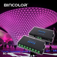 Bincolor BC-216 이더넷-SPI/DMX 변환기 픽셀 조명 컨트롤러(Artinet E1.31 소프트웨어 프로토콜 제어용)