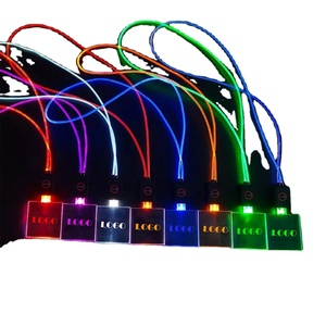 Cordones LED para Carnaval, Collar Luminoso, Cordón para el Cuello para Promoción, Recargable por USB, con Luz Intermitente, para Identificación, con Logotipo Personalizado - Product Image 1