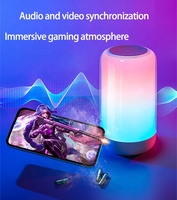 Lampe de table RVB portable intelligente pour la maison tactile LED veilleuse, avec fonction audio, utilisation de la lampe de chevet de la chambre