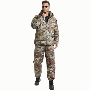 Conjunto de Chaqueta y Pantalones Acolchados de Invierno con Capucha para Hombre SF47 713, Ropa de Exterior de Nailon - Product Image 5