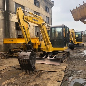 Excavatrice Komatsu Pc 56-7 d'occasion de haute qualité à vendre à Shanghai Heures basses Composants de base inclus Pompe à moteur et PLC - Product Image 3