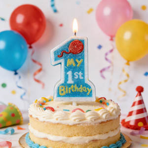 Bougie à paillettes « <span class=keywords><strong>Mon</strong></span> 1er <span class=keywords><strong>anniversaire</strong></span> » numéro 1 rose et bleue, pour la <span class=keywords><strong>d</strong></span>écoration de gâteau <span class=keywords><strong>d</strong></span>'<span class=keywords><strong>anniversaire</strong></span> des enfants - Product Image 2