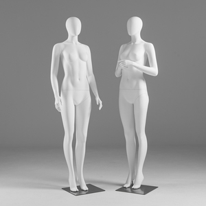 Maniquí Femenino de Cuerpo Completo Blanco Mate, Soporte de Exhibición para Tiendas de Ropa, Maniquí para Fotografía de Escaparates - Product Image 4