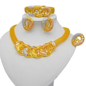 珠宝套装新设计女性除草珠宝项链套装戒指耳环手镯BJ 912