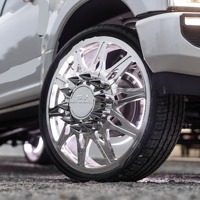 Rines Personalizados SJ, Ruedas Forjadas 22x8.25 24x8.25 24x8.25 para Camioneta, Ruedas 8x6.5 para Camioneta Chevy Dually, para Camionetas GMC y SUV