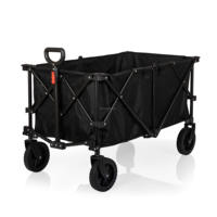 Chariot de sport pliable tout-terrain CE avec roues, chariot de courses pliable, chariot de plage, housse adaptée OEM, poignée de transport