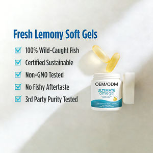 อาหารเสริมเพื่อสุขภาพ โอเมก้า 3 น้ำมันปลา ความเข้มข้นสูง EPA DHA ทริกเลอไรด์ rTG แบบซอฟต์เจล - Product Image 5