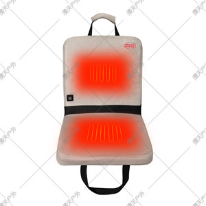 Heated Outdoor Camping <b>Cushion</b> With Adjustable Backrest And Temperature Control For Single Seat Use - Product Image 1