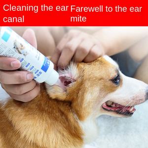 Líquido de limpieza de oídos para mascotas, 120ml, ecológico, <span class=keywords><strong>Natural</strong></span>, botella de plástico moderna, gotas para los oídos de perro, aceite, cera para los oídos, eliminación de ácaros, limpieza de oídos de gato - Product Image 5