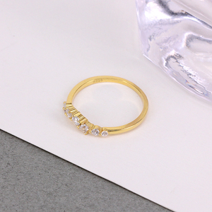 Anillos Apilables Geométricos ROXI con Circonita 5A, Anillo de Nudillo de Circonita en Oro de 18K, Anillo de Plata para Dedo - Product Image 5
