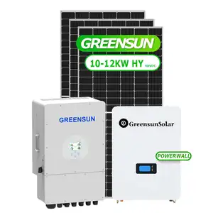 Sistem panel surya lengkap 3KW 4kW 5kW, sistem energi surya off grid rumah tangga sistem energi surya hibrida 10KW sistem penyimpanan energi tenaga surya rumah