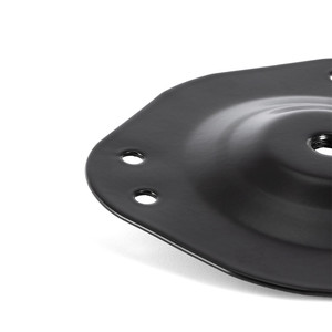 Plaque de fixation pour pied Vigo. Acier. Noir. Diamètre 60-80 mm. Filetage M8 - Product Image 3