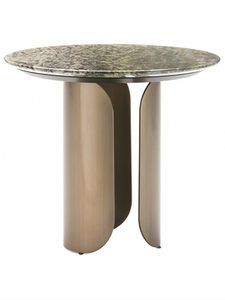 2-Piece Nesting Coffee <b>Table</b> Set with Stainless Steel Frame, Large and <b>Small</b> Combination Side <b>Table</b> - Product Image 4