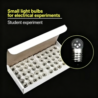 Petites perles lumineuses, petites ampoules, 1.5V, 2.5V, 3.8V, 6V, 12V, 0.3A, à vis, tête ronde, petites perles lumineuses, électriques