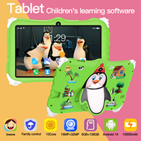 Nouvelle arrivée 2024 Tablette Android 7 pouces mignonne style pingouin OEM en stock Tablette Wifi Tablette éducative pour enfants RAM 6+128 Go