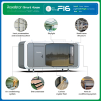 Maison préfabriquée en acier résistant à la corrosion Royalstar F16, maison intelligente à commande modulaire, mini-maison préfabriquée pour habitation