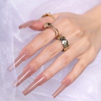 Échantillon de Gel de Construction en Bouteille à 1 $ OEM/ODM, Gel d'Extension d'Ongles Couleurs Personnalisées UV LED, Gel Polish Dur Soak Off pour Nail Art