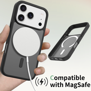 Coque de téléphone transparente magnétique mate avec recharge sans fil pour <span class=keywords><strong>iPhone</strong></span> 17 Air 16E 16 15 14 13 Plus 12 <span class=keywords><strong>11</strong></span> <span class=keywords><strong>Pro</strong></span> Max, coque rigide antichoc - Product Image 5