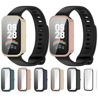 Nouveau boîtier de montre intégré antichoc intelligent pour Mi Smart Band9 boîtier Smartwatch PC actif pour Mi band 3 PC + couvercle en verre trempé