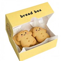 Caja Plegable para Galletas con Logotipo Personalizado, Caja para Pastelería y Galletas al por Mayor, Caja para Galletas con Tinta de Soya de Alta Calidad en Oferta