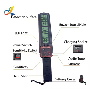 Çift anahtar şarj <span class=keywords><strong>Metal</strong></span> dedektörü yüksek hassasiyet el güvenlik kontrol noktası trafik uyarı ışığı - Product Image 4