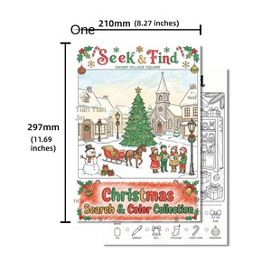 Nouvelle Tendance Transfrontalière : Livre de Coloriage Anti-Stress Simple pour Enfants, avec Affiches en Papier Couché Double Face Confortables - Product Image 5