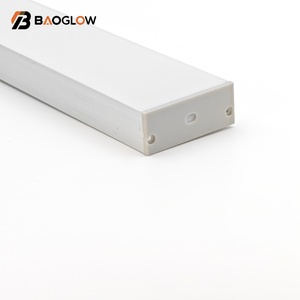 Profilé LED personnalisable de haute qualité 50*20 pour sol et mur de cuisine, profilés en aluminium extrudé pour voiture avec canaux lumineux LED - Product Image 2