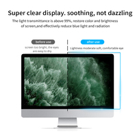 Neuankömmling Acryl Displays chutz folie Anti Blaulicht Hängende Installation schutz für Desktop oder TV