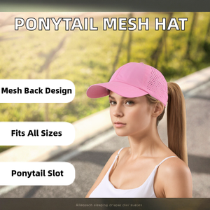 Gorra Deportiva con Diseño de Letras para Cola de Caballo, Unisex, para Fitness al Aire Libre y Uso Casual, con Malla Trasera Ajustable, Protección Solar - Product Image 2