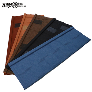 Tegola metallica rivestita in pietra colorata per tegole in acciaio alukink lamiera di colore <span class=keywords><strong>copertura</strong></span> in sabbia tegola rivestita in pietra - Product Image 4