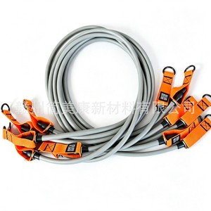Bandas de resistencia Jianmeikang de 25 lb y 75 lb con asas y correas para tobillos para entrenamiento en casa y equipo de fitness. - Product Image 3