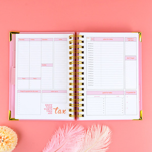 Nhanh chóng vận chuyển undated xoắn ốc kế hoạch máy tính xách tay bìa cứng hàng tuần hàng tháng hàng ngày kế hoạch bán buôn tùy chỉnh Tạp Chí cuốn sách - Product Image 5