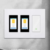 Lanbon L9 WLAN Smart-Schalter 1/2-fach LCD-Panel mit Stromverbrauchsanzeige Kompatibel mit Tuya Smart Life APP Fernbedienung