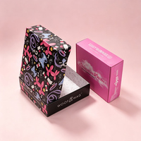 Caja de Envío de Cartón Corrugado Rosa Personalizada de Alta Gama con Forro de Esponja para Embalaje de Comercio Electrónico, Venta Minorista, Regalos y Velas