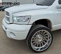 Jantes forgées sur mesure FANXI 8x6.5 6x5.5 Deep Dish Polished Chrome pour camions GMC Denali 2500 Ford F15- F250 Ram 1500/2500