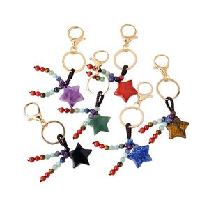 Porte-clés et pendentif pour téléphone ou voiture, fait main, coloré, DIY, avec cristaux créatifs mélangés en forme de <span class=keywords><strong>lune</strong></span>, étoile et cœur - Product Image 2