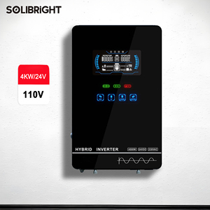Onduleur solaire hybride monophasé CA 4 kW US 110 V 120 V, tension <span class=keywords><strong>de</strong></span> batterie 24 V, hors réseau/sur réseau, MPPT, onduleur CA à onde sinusoïdale pure - Product Image 1