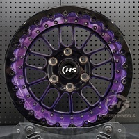 Jantes forgées personnalisées True Black 6X139.7 15X10 17X4.5 18X5 pour la course de dragster, compatibles avec Can-Am Maverick R, F-150 Raptor, Land Cruiser Prado