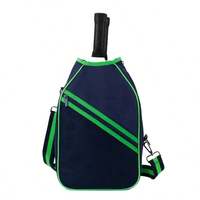 Sac de raquette de pickleball multifonction grande capacité, sac de sport à bandoulière pour balles, sac de tennis de table avec fermeture éclair